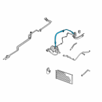 OEM 2003 Chrysler Town & Country Line-A/C Suction Diagram - 5005240AD