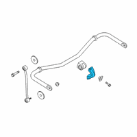 OEM 2017 Ford Transit-350 HD Stabilizer Bar Bracket Diagram - BK3Z-5B484-A