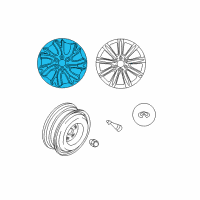 OEM 2014 Infiniti QX80 Aluminum Wheel Diagram - D0300-1LB4A