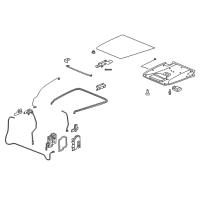 OEM 2005 Chevrolet SSR Strut-Rear Compartment Lid Diagram - 15164801