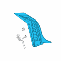 OEM Cadillac Tail Lamp Assembly Diagram - 22841730