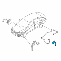 OEM Kia Sensor Assembly-Rear HEIGH Diagram - 558303T200