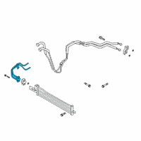 OEM 2021 Kia Stinger Tube Assembly-Oil Cooler Diagram - 25470J5400