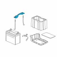 OEM Acura Plate, Battery Setting Diagram - 31512-SEA-000