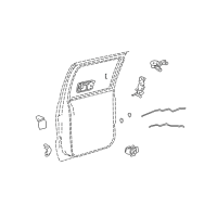 OEM 2001 Chevrolet S10 Rod-Rear Side Door Outside Handle Diagram - 15995611