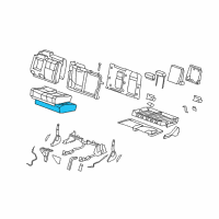 OEM Cadillac Escalade EXT Pad-Rear Seat Cushion Diagram - 22771042