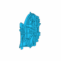 OEM 2017 Ram 1500 Module-Radiator Cooling Diagram - 55056948AI