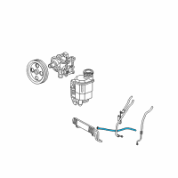 OEM 2007 Dodge Ram 3500 Line-Power Steering Return Diagram - 52113119AD