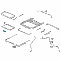 OEM 2016 Honda Odyssey Handle, Sunshade *NH686L* (LIGHT WARM GRAY) Diagram - 70611-TK4-A01ZC