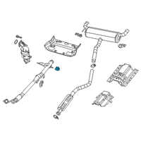 OEM Jeep Cherokee Hanger-Exhaust Diagram - 68233484AA