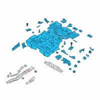 OEM 2018 Lincoln MKZ Rear Floor Pan Diagram - HG9Z-5411360-B