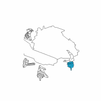 OEM 2004 Chrysler Pacifica INSULATOR-Engine Support Diagram - 5510007AD