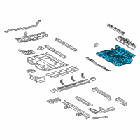 OEM Lexus RX400h Pan, Center Floor Diagram - 58211-48910