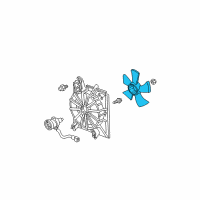 OEM 2002 Acura CL Fan, Cooling Diagram - 19020-P8C-A01