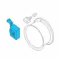 OEM Nissan Maxima Antenna-Tire Pressure Diagram - 40740-JA00A