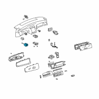 OEM 2001 Toyota Avalon Mirror Switch Diagram - 84870-41050