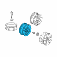 OEM 2008 Honda Accord Disk, Aluminum Wheel (17X7) (1/2J) (Tpms) (Enkei) Diagram - 42700-TE0-A91