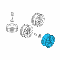 OEM 2011 Honda Accord Disk, Aluminum Wheel (18X8J) (Tpms) (Enkei) Diagram - 42700-TE1-A83