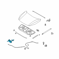 OEM Hyundai Veracruz Latch Assembly-Hood Diagram - 81130-3J000