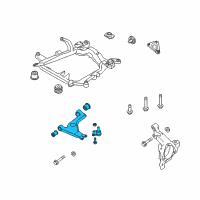 OEM Saturn Astra Lower Control Arm Diagram - 24454478