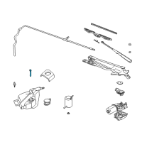 OEM 1992 Cadillac Allante Switch, Windshield Washer Solvent Level Diagram - 22086491