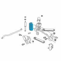 OEM 2012 Ram 2500 Front Coil Spring Diagram - 68050563AA