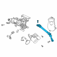 OEM 2017 Honda Pilot Set, Intmd Complete, Steering Diagram - 53213-TG7-A03