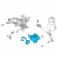 OEM 2019 Honda Ridgeline Motor, Steering Diagram - 53281-T6Z-A00