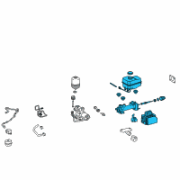 OEM 2010 Lexus GX460 Cylinder Sub-Assy, Brake Master Diagram - 47025-60230