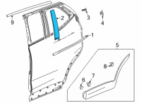 OEM 2022 Buick Encore GX Applique Diagram - 42740491
