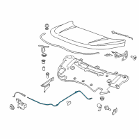 OEM 2017 Lincoln MKX Release Cable Diagram - FT4Z-16916-D