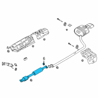 OEM Hyundai Center Muffler Complete Diagram - 28600-C2410