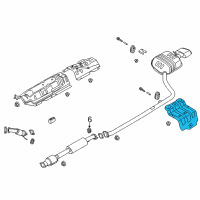 OEM Hyundai Sonata Protector-Heat Rear, RH Diagram - 28796-C1000