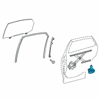 OEM 2020 Lexus RX350 Motor Assy, Power Window Regulator Diagram - 85720-48141