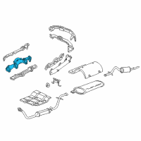 OEM Chevrolet Monte Carlo Engine Exhaust Manifold Diagram - 12578348