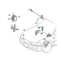 OEM 2002 Lexus RX300 Disc, Sensor Steering Diagram - 89246-50010