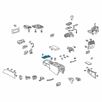 OEM 2016 Lexus LS460 Lock Sub-Assembly, Console Diagram - 58908-50051-B0