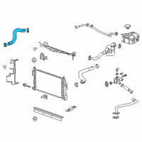 OEM 2017 Buick Regal Upper Hose Diagram - 23105392