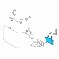 OEM Lexus RX450h Cooler Assy, Oil Diagram - 32910-0E110