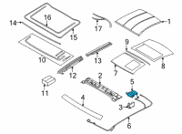 OEM 2021 BMW 840i Gran Coupe DRIVE PANORAMA GLASS ROOF Diagram - 54-10-9-448-737