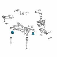 OEM 2009 Honda Pilot Rubber, RR. Sub-Frame Mounting(FR) Diagram - 50360-SZA-A02