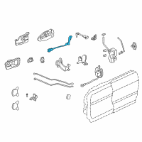 OEM 1998 Acura Integra Switch Assembly, Passenger Side Cylinder Diagram - 72142-ST8-A02