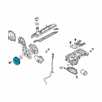 OEM Infiniti QX70 Pulley-Crankshaft Diagram - 12303-1CA0A