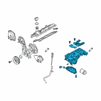 OEM 2014 Infiniti QX70 Oil Pan Assembly Diagram - 11110-1CA1A