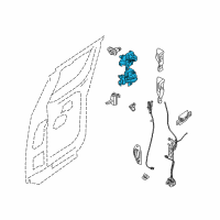 OEM 2015 Nissan Titan Hinge Assy-Rear Door Diagram - 82401-ZR00A