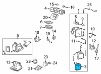 OEM 1997 Ford E-150 Econoline Evaporator Diagram - 6C2Z-19860-C