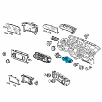 OEM Honda Switch Assembly, Heated Seat Diagram - 35600-TR0-A01