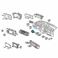 OEM Honda Switch Assembly, Hazard Diagram - 35510-TR0-A11