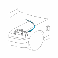 OEM 1997 BMW Z3 Cruise Control Bowden Cable Diagram - 65-71-8-380-083