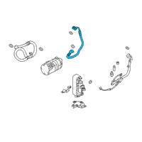 OEM BMW Pressure Hose, Compressor-Condenser Diagram - 64-53-9-337-131